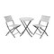Flash Furniture 3PC Black/White PE Rattan Folding Bistro Set FV-FWA085-BLK-WHT-GG - alternate 5